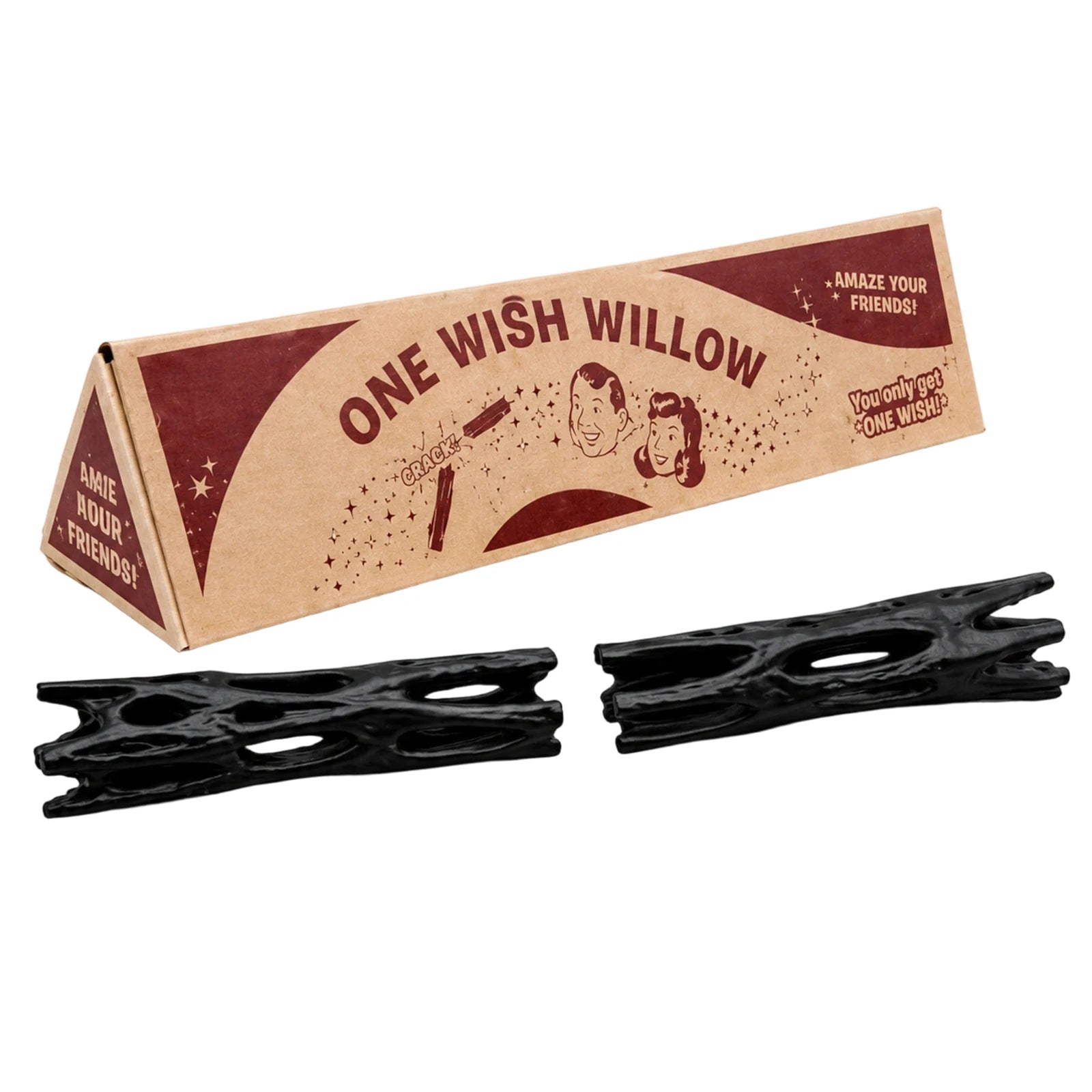 1Pcs 3D Printed One Wish Willow Stick Black Wishing Snap Sticks Magic Prop
